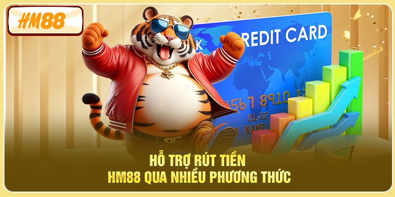 Hỗ trợ rút tiền HM88 qua nhiều phương thức